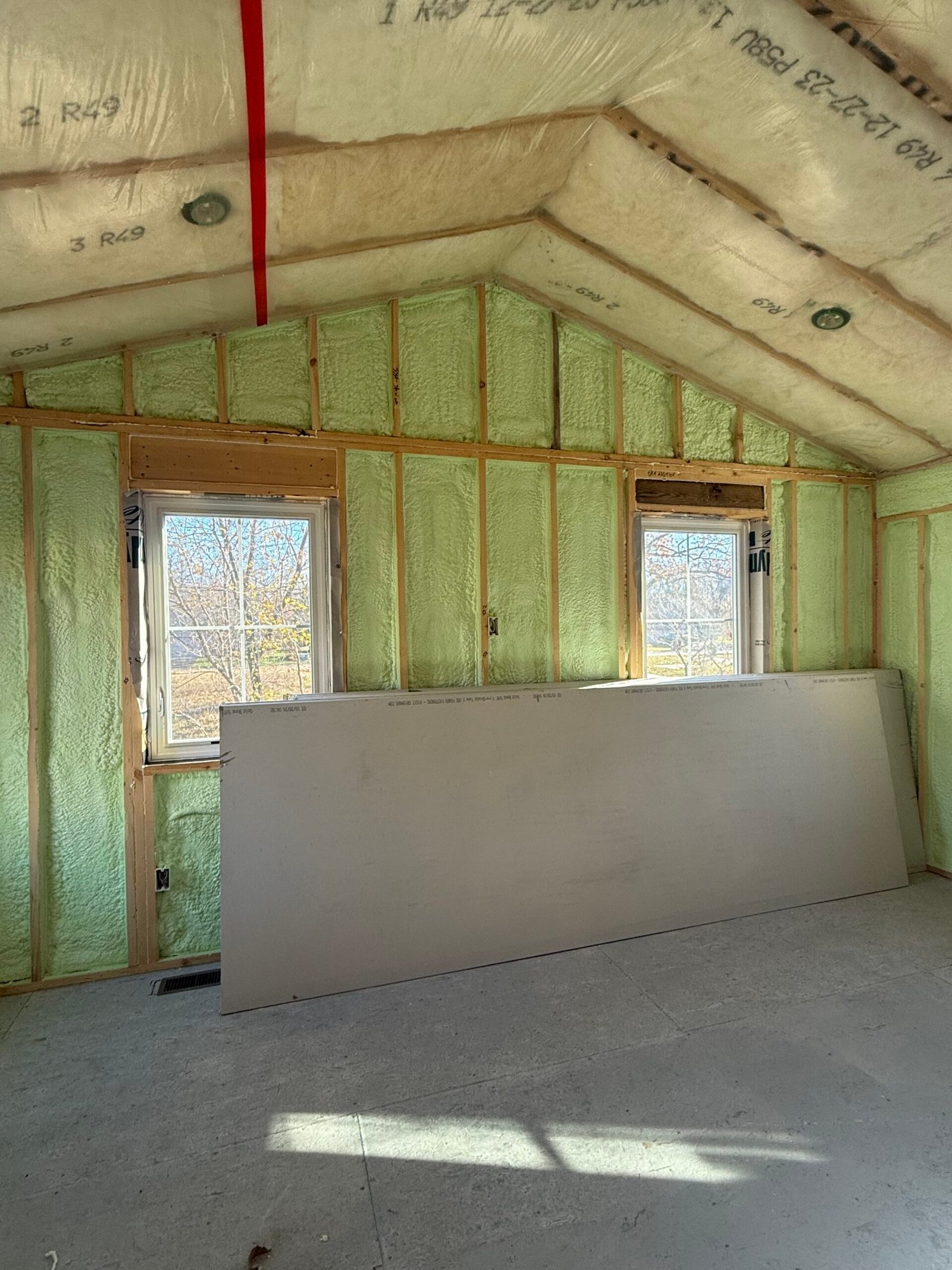 Soundproofing drywall work by Superior Drywall in the Twin Cities, MN