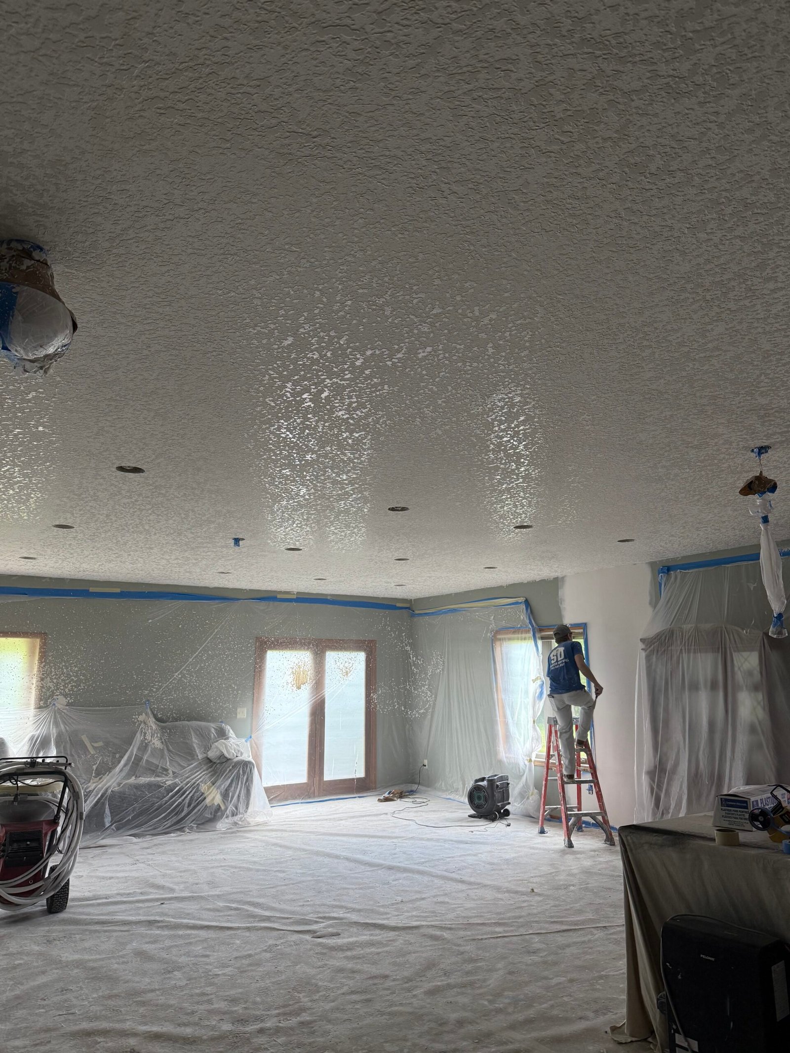 Basement drywall finishing project, Twin Cities MN