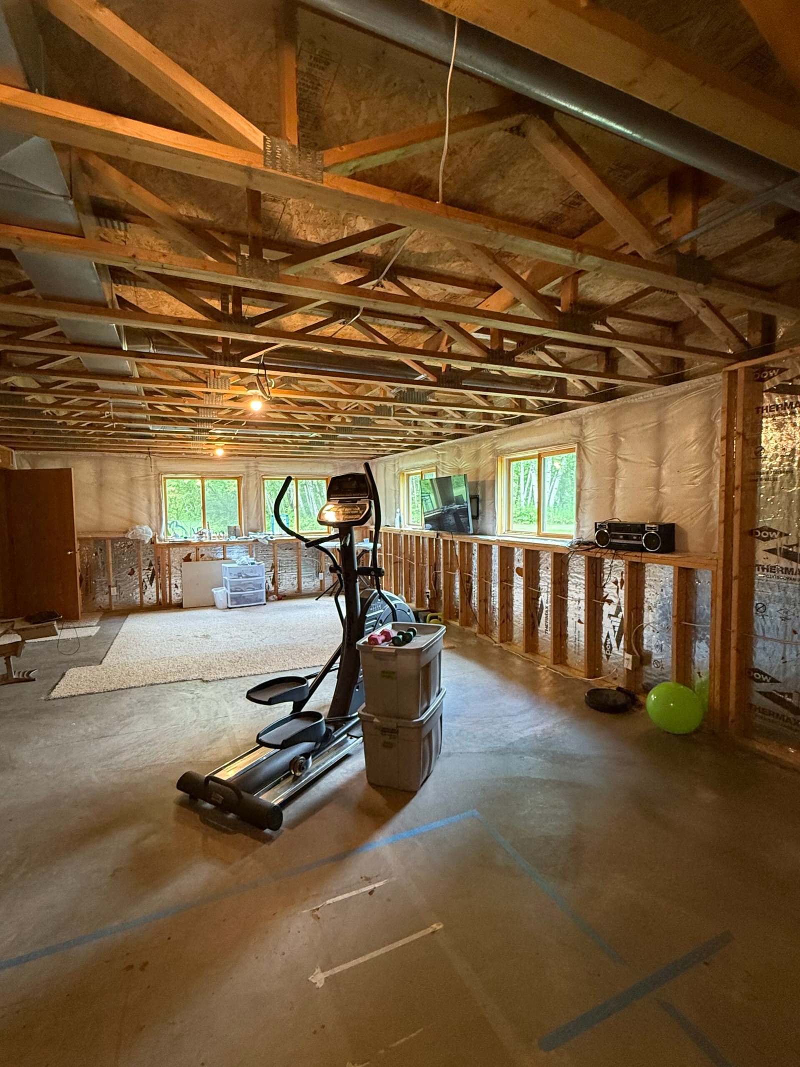 Finished basement drywall work by Superior Drywall, Twin Cities MN
