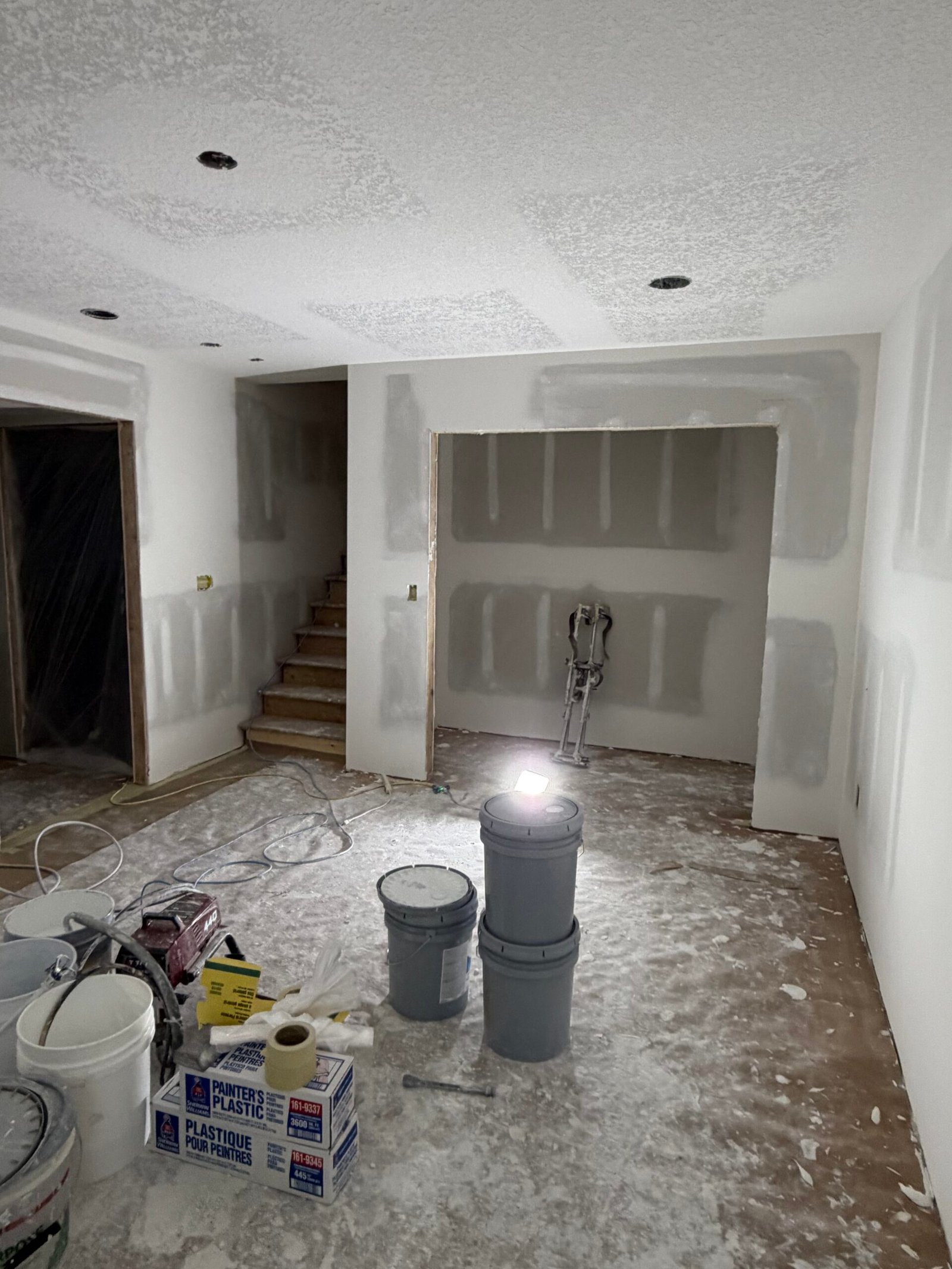 Basement Finishing drywall work by Superior Drywall in the Twin Cities, MN